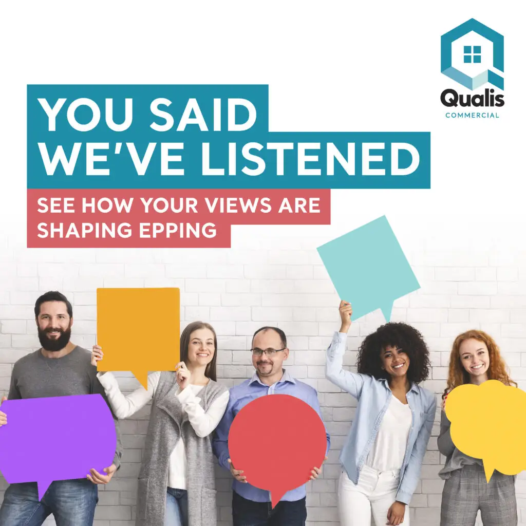 You said we've listened. See how your views are shaping epping infographic