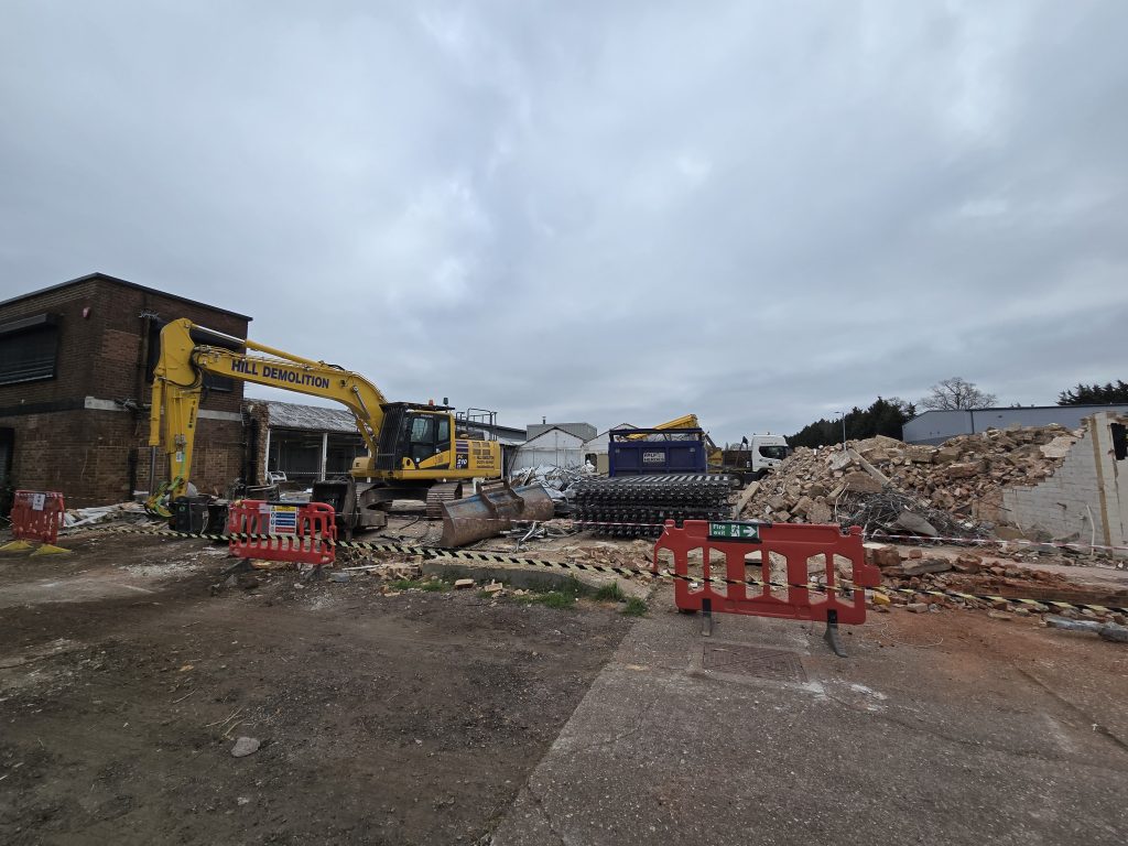Demolition underway at Brooker Road