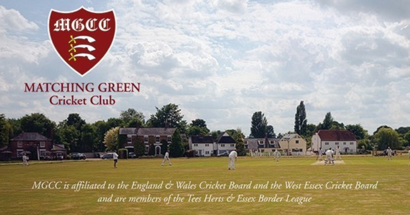 matching green cricket club logo