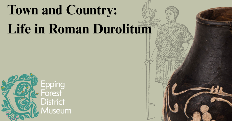 a roman vase and an illustration of a roman man